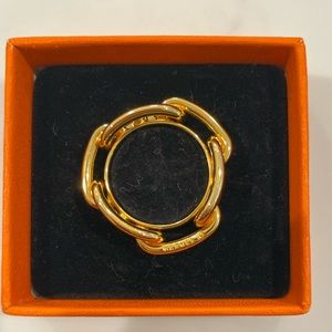 Authentic Hermes scarf ring